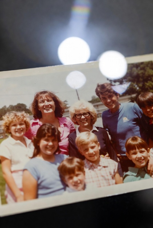 Glare-hit family print before