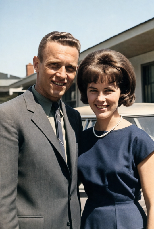 1960s couple photo after